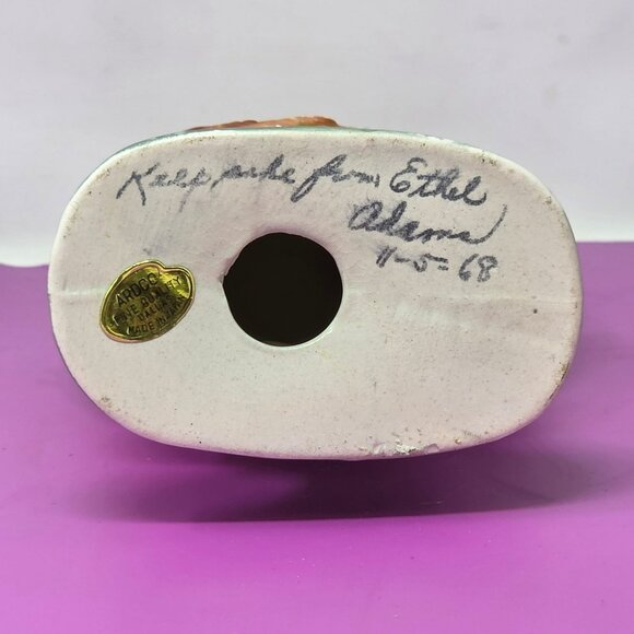 Vintage Ardco Ceramic Mid Century Modern Phoenix Bird Figurine Glaze Handcrafted - Picture 6 of 10